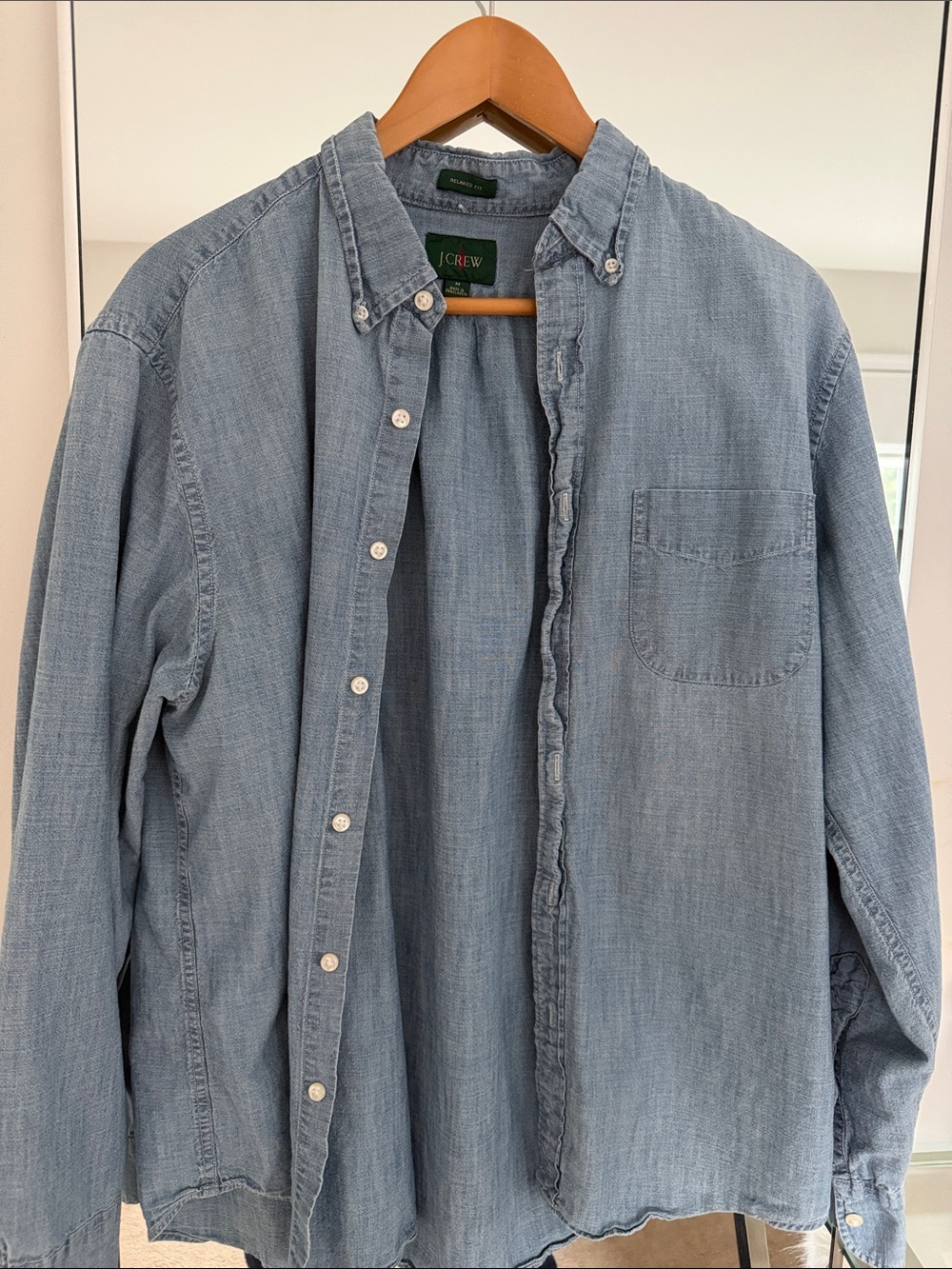 J. Crew Relaxed Fit Denim Button-Down Shirt